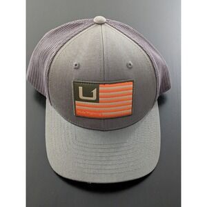 Huk Gray and Orange Trucker Hat